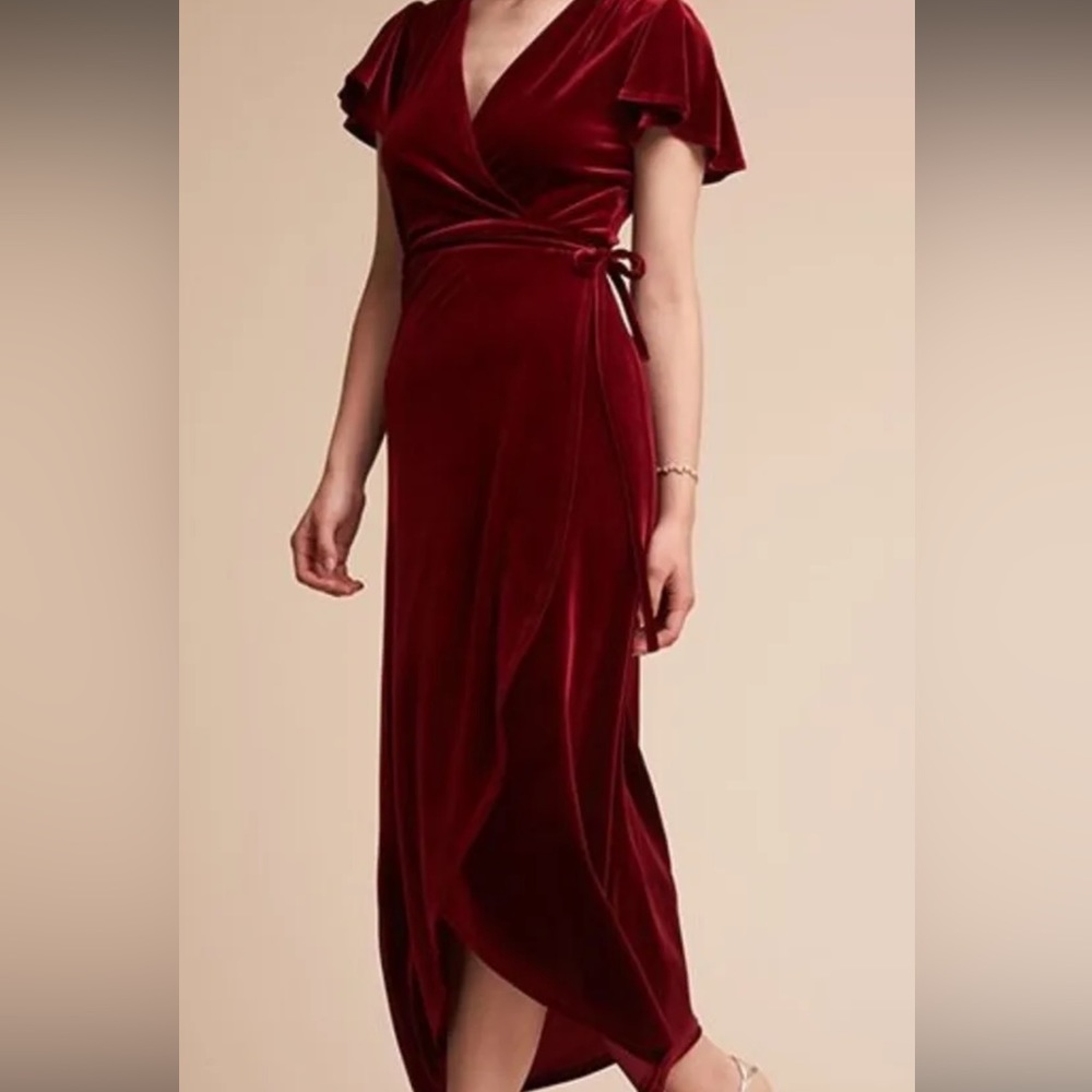 BHDLN Velvet Wrap Dress